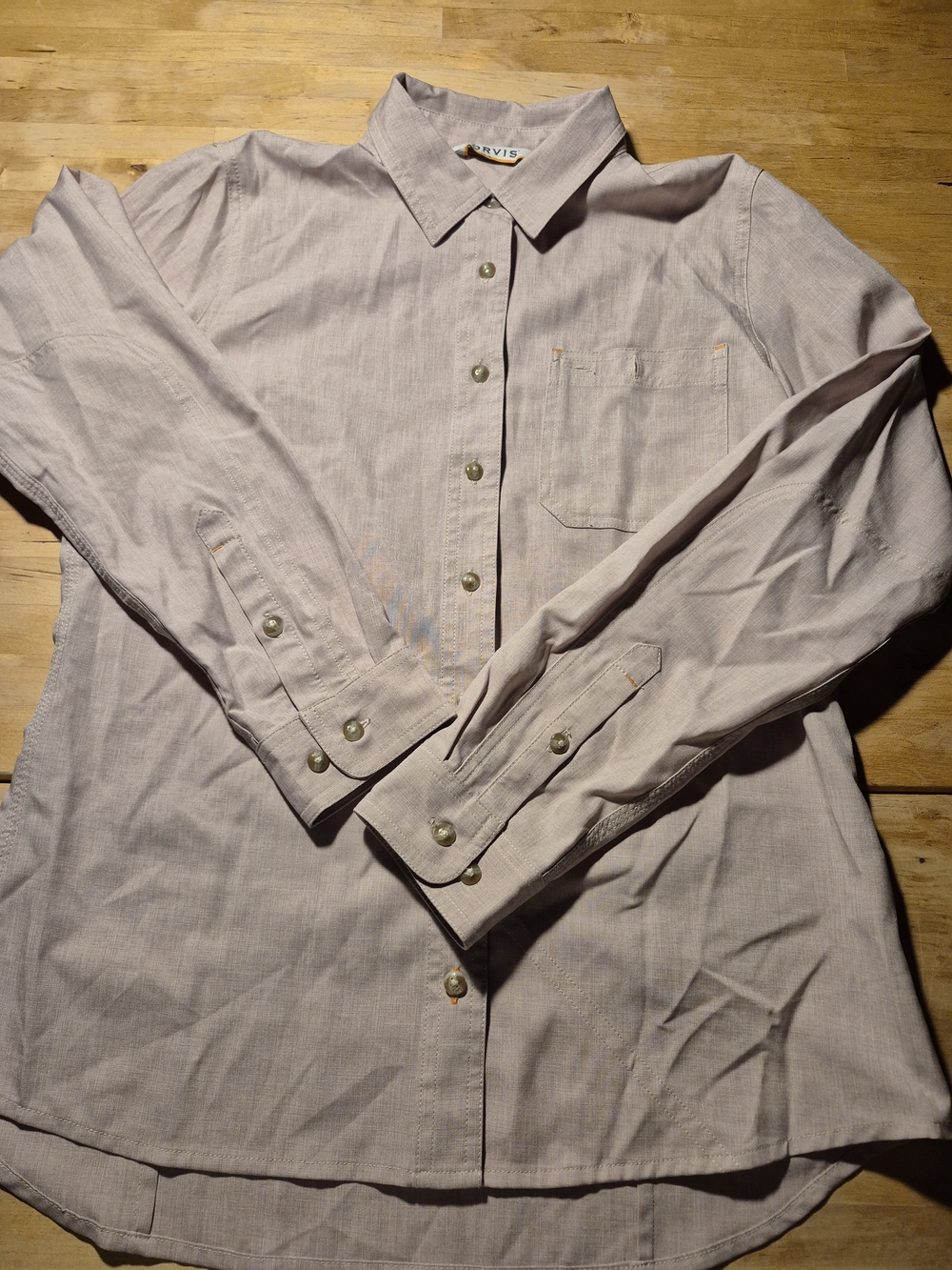Orvis Women's Pale Lavender Button-Down Shirt